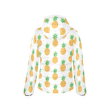 Pineapples pattern Women's Padded Hooded Jacket