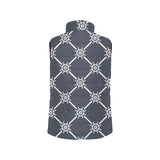 nautical steering wheel rope pattern Men's Padded Vest