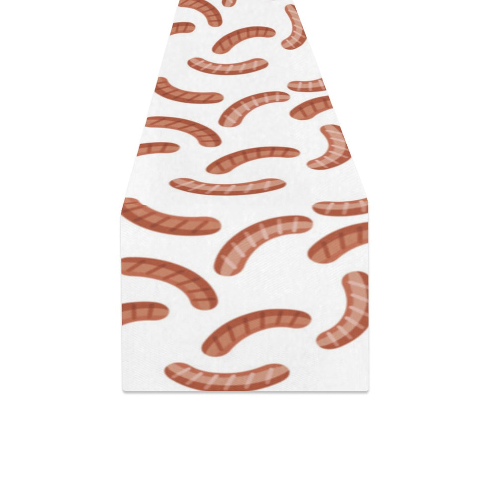 Sausage Pattern Print Design 04 Table Runner