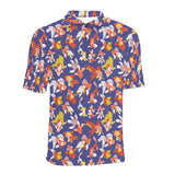 Goldfish Pattern Print Design 04 Men's All Over Print Polo Shirt