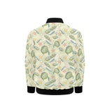 Hand drawn sea turtle fish pattern Kids' Boys' Girls' Bomber Jacket