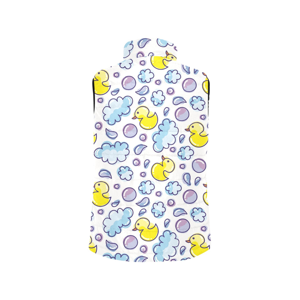 Duck Pattern Print Design 01 Men's Padded Vest