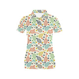 Tennis Pattern Print Design 03 Women's All Over Print Polo Shirt
