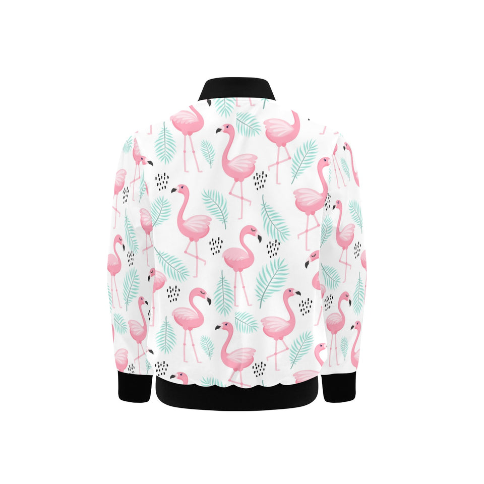 Cute flamingo pattern Kids' Boys' Girls' Bomber Jacket