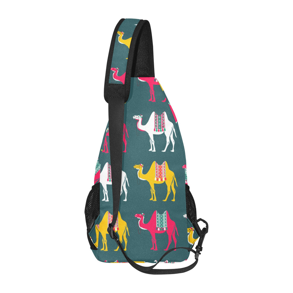 Camel pattern All Over Print Chest Bag