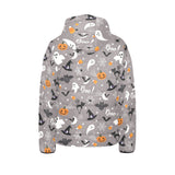 Halloween design pattern Kids' Boys' Girls' Padded Hooded Jacket