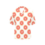 Grapefruit pattern Women's All Over Print Hawaiian Shirt