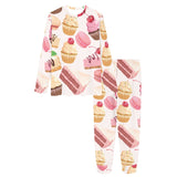 Cake cupcake sweets pattern Women's All Over Print Pajama Set