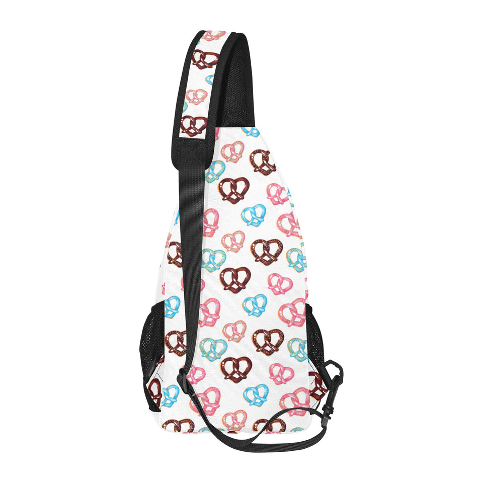 Pretzels Pattern Print Design 04 All Over Print Chest Bag