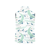 Crocodile diver pattern Women's Padded Vest