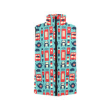 British Pattern Print Design 04 Men's Padded Vest