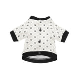 Dog Paws Pattern Print Design 03 All Over Print Pet Dog Round Neck Fuzzy Shirt