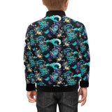 Dragon sea wave pattern Kids' Boys' Girls' Bomber Jacket