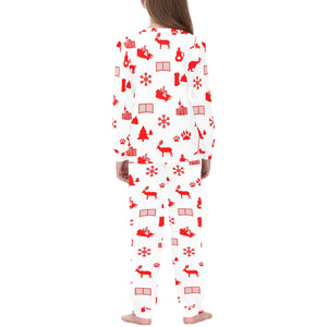Canada Pattern Print Design 04 Kids' Boys' Girls' All Over Print Pajama Set