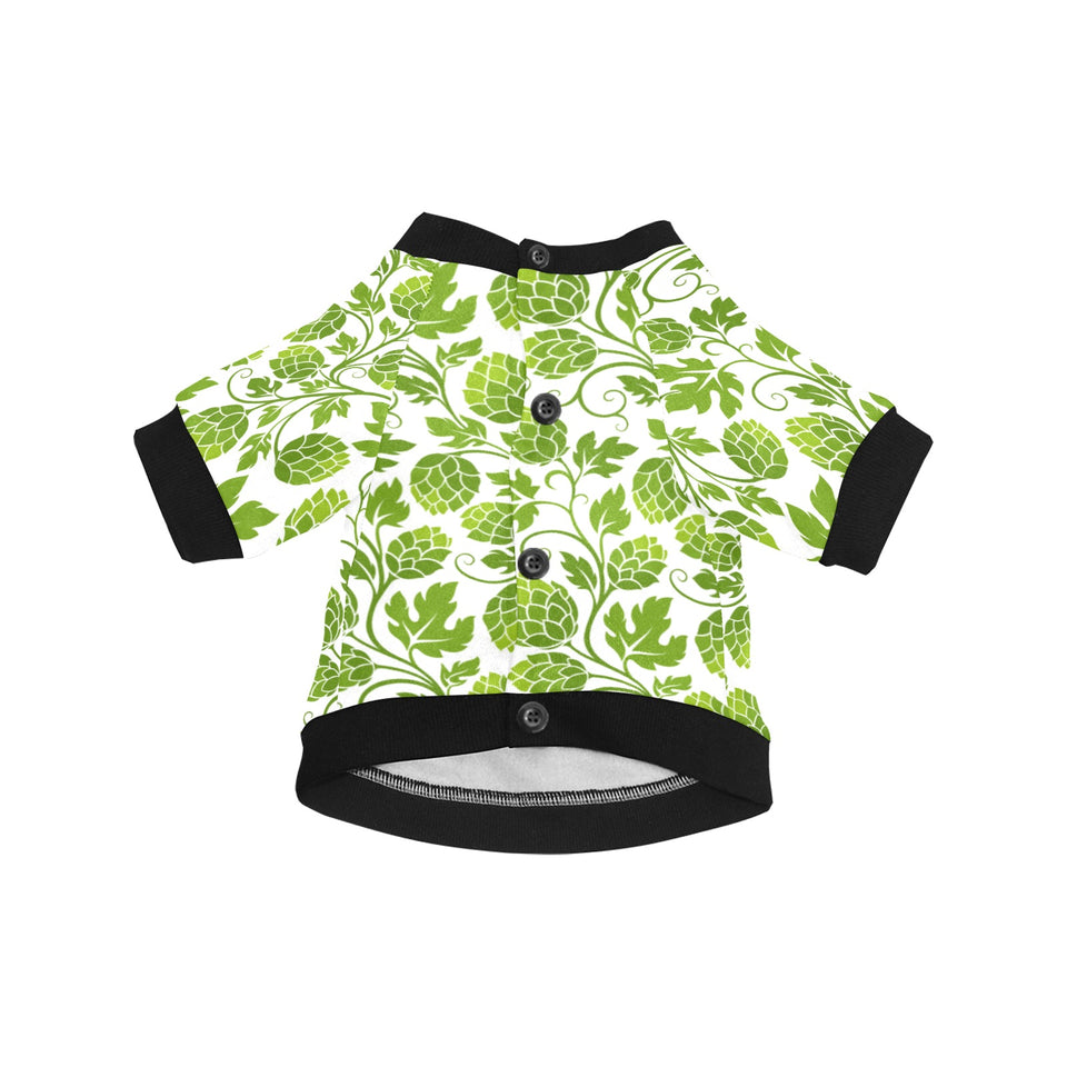 Hop design pattern All Over Print Pet Dog Round Neck Fuzzy Shirt