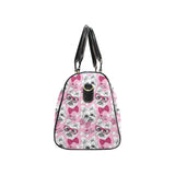 Yorkshire Terrier Pattern Print Design 03 Travel Bag