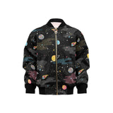 space pattern Kids' Boys' Girls' Bomber Jacket