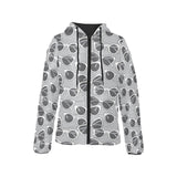 Sun Glasses Pattern Print Design 04 Women's Padded Hooded Jacket