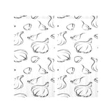Garlic pattern black white Gauze Curtain