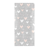 Heart pattern gray background Beach Towel