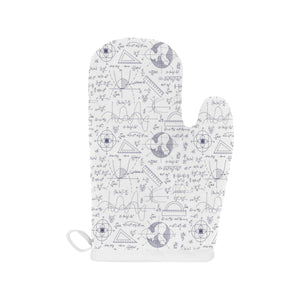 Math Pattern Print Design 03 Heat Resistant Oven Mitts