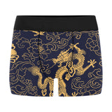 Gold dragon pattern Men's All Over Print Boxer Briefs Men's Underwear