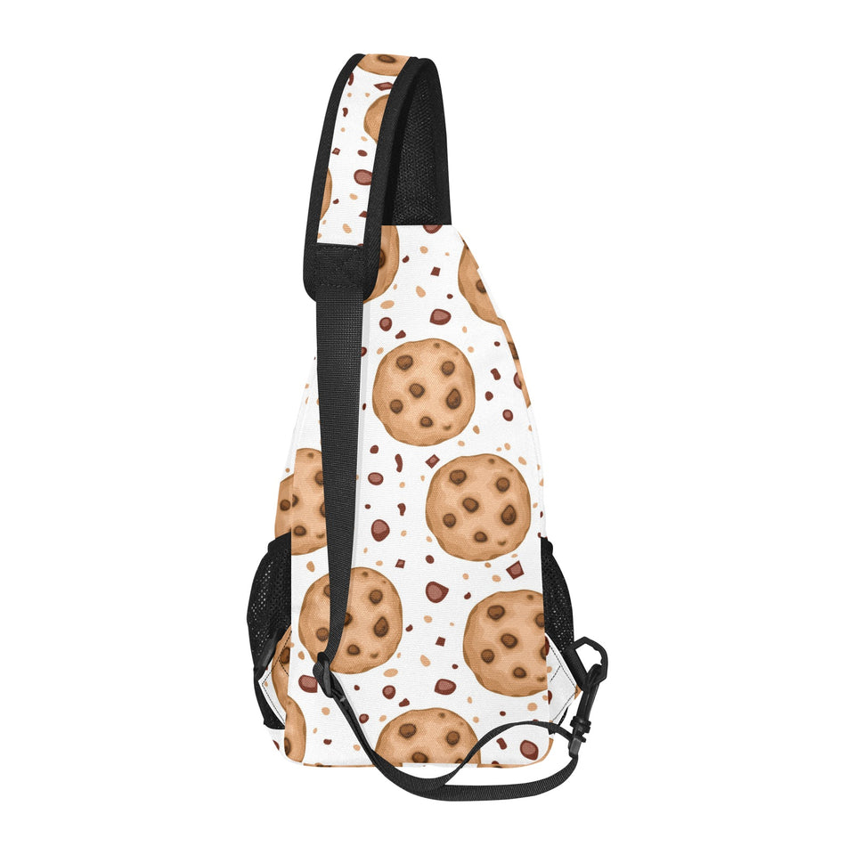 chocolate chip cookie pattern All Over Print Chest Bag