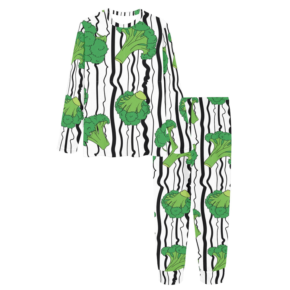 Cool Broccoli pattern Women's All Over Print Pajama Set