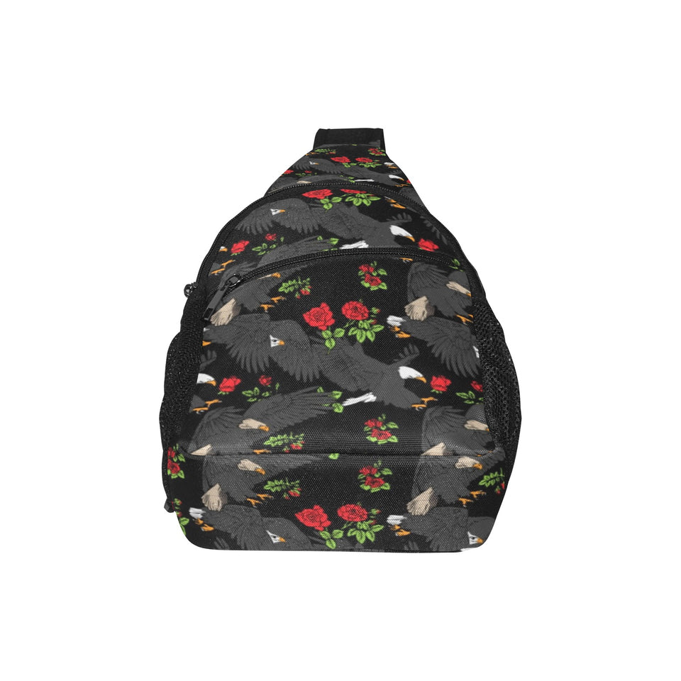 Eagle Pattern Print Design 04 All Over Print Chest Bag