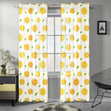 oranges leaves pattern Gauze Curtain