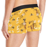 Bee flower pattern Men's All Over Print Boxer Briefs Men's Underwear