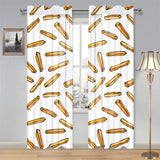 French fries potato pattern Gauze Curtain
