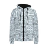 Traditional indian element pattern Men's Padded Hooded Jacket