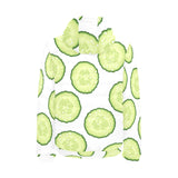 Cucumber slices pattern Men's Padded Hooded Jacket