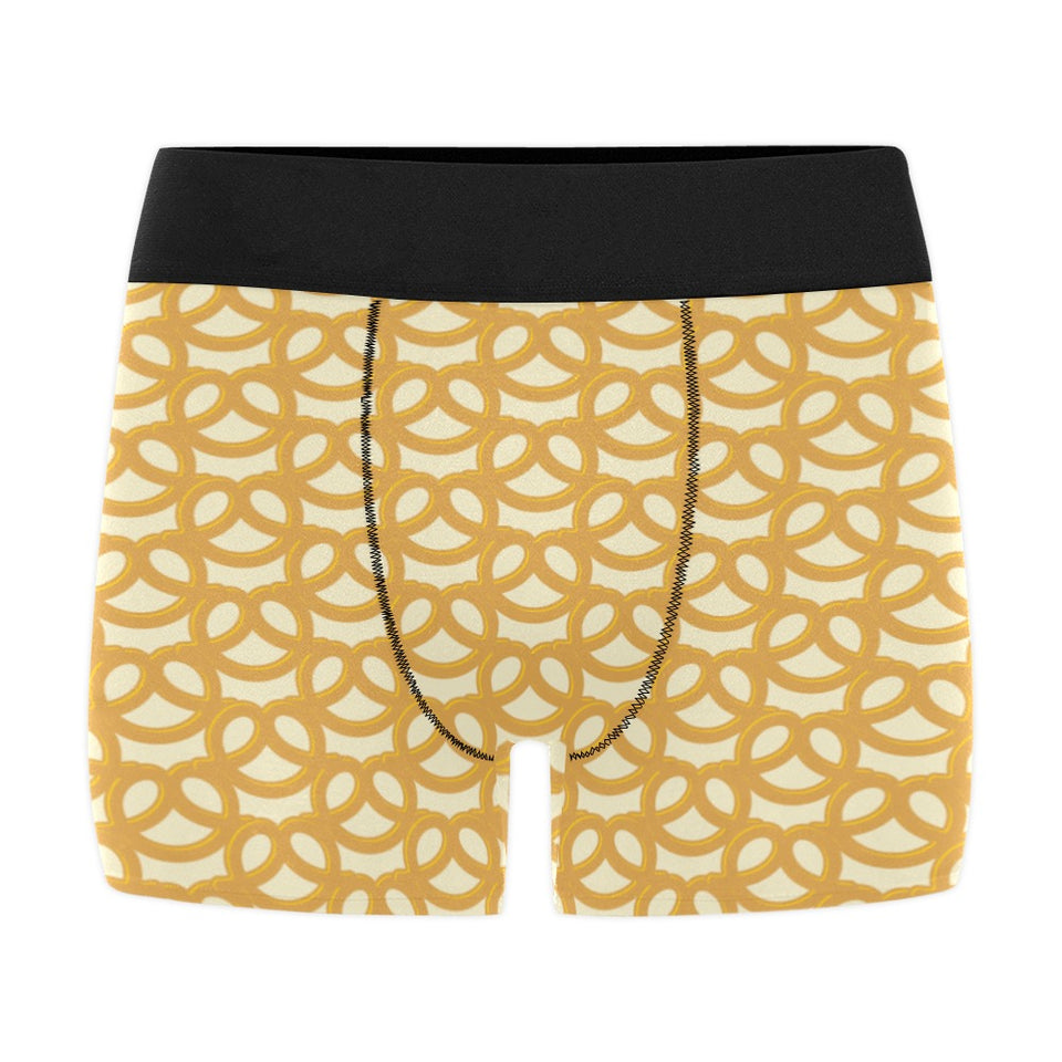 Pretzels Pattern Print Design 01 Men's All Over Print Boxer Briefs Men's Underwear