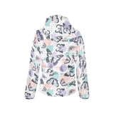 Butterfly pattern Women's Padded Hooded Jacket