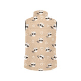 Cute raccoon heart pattern Women's Padded Vest