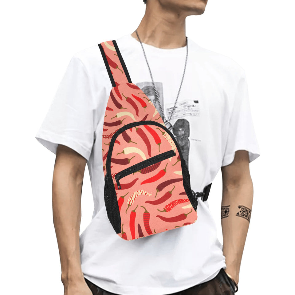 Beautiful Chili peppers pattern All Over Print Chest Bag