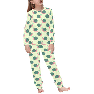 Snail Pattern Print Design 04 Kids' Boys' Girls' All Over Print Pajama Set