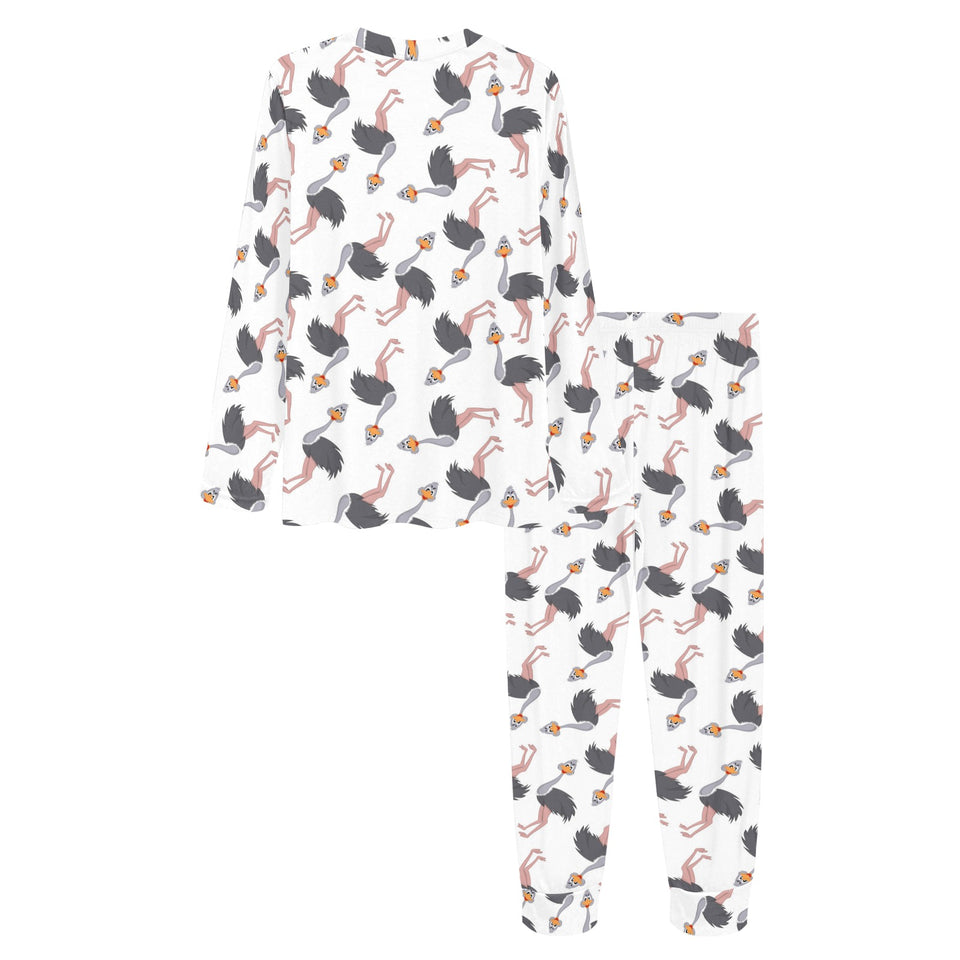 Ostrich Pattern Print Design 02 Women's All Over Print Pajama Set