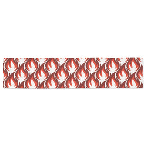 Fire flame symbol design pattern Table Runner