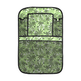 Canabis Marijuana Weed Pattern Print Design 01 Car Seat Back Organizer