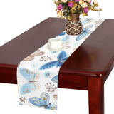 blue butterfly pattern Table Runner