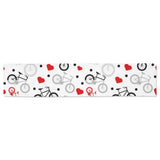Bicycle Pattern Print Design 04 Table Runner