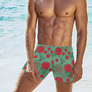 Tomato design pattern Men's Swimming Trunks