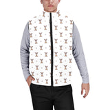 Greyhound Pattern Print Design 05 Men's Padded Vest