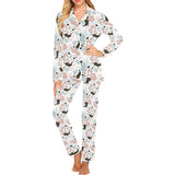 cute mermaid pattern Women's Long Pajama Set