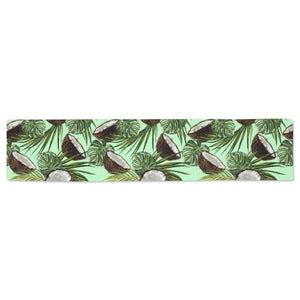 Coconut Pattern Print Design 02 Table Runner