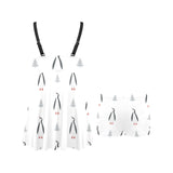 Penguin pattern Chest Sexy Pleated Two Piece Swim Dress