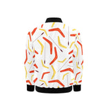 Waterclor boomerang Australian aboriginal ornament Kids' Boys' Girls' Bomber Jacket